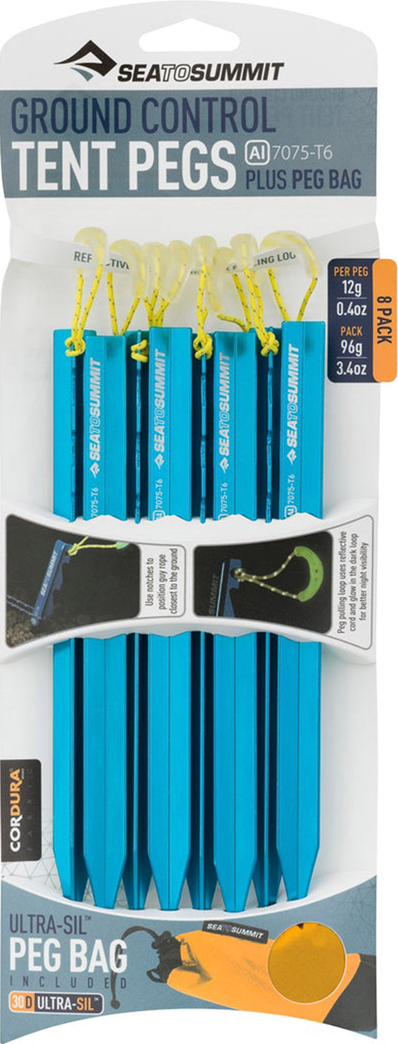 Ground Control 8-Pack Tent Pegs