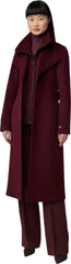 Ilana Slim-Fit Classic Wool Coat with Bib Collar - Women's