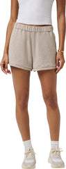 Cloud Terry Varsity Shorts - Women's