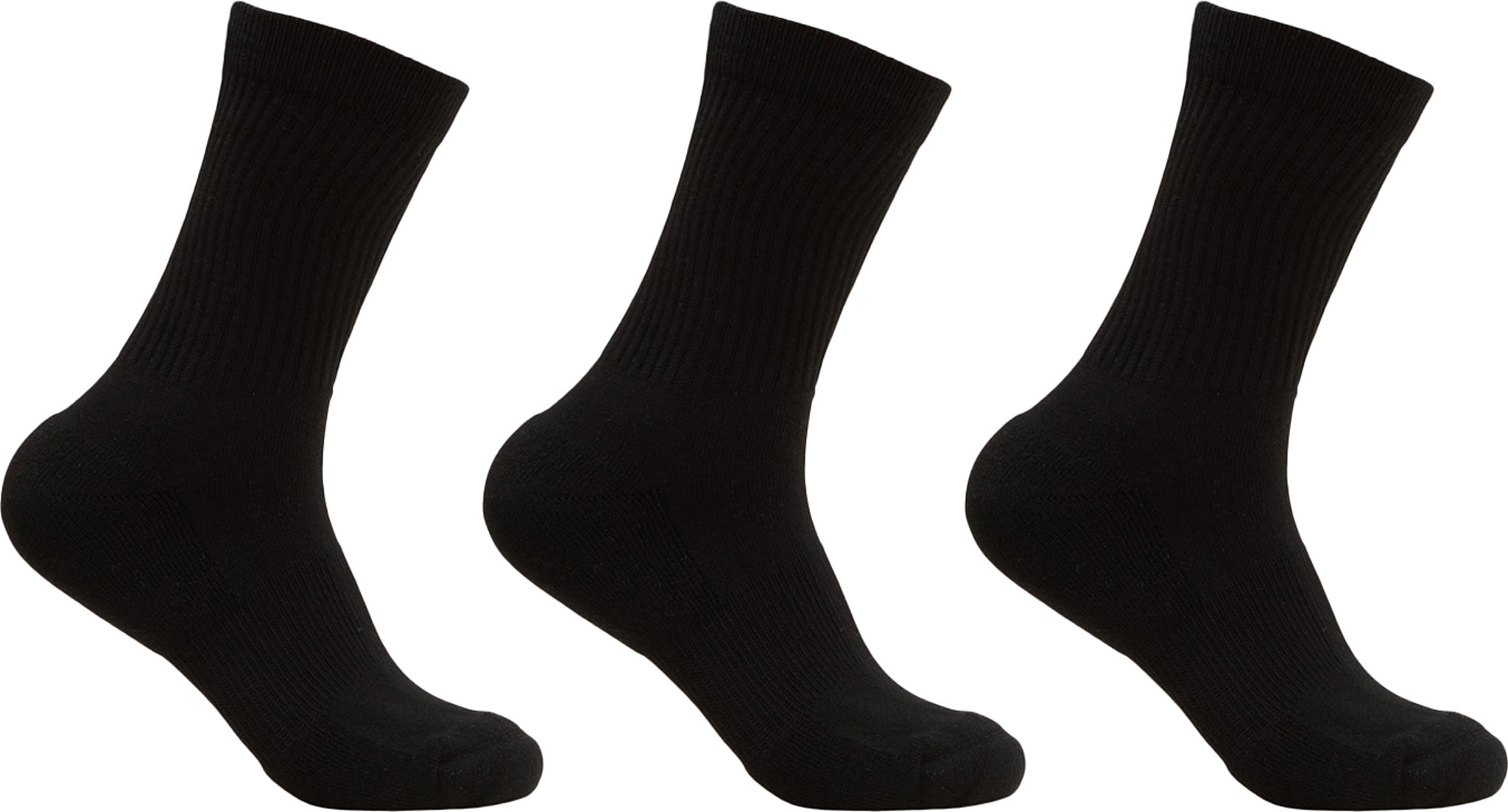 Marollen Everyday Cotton Rib Crew Socks 3-Pack - Unisex