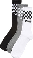 Classic Check 3 Pairs Crew Socks - Unisex