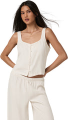 Trestles Twill Button Front Top - Women's