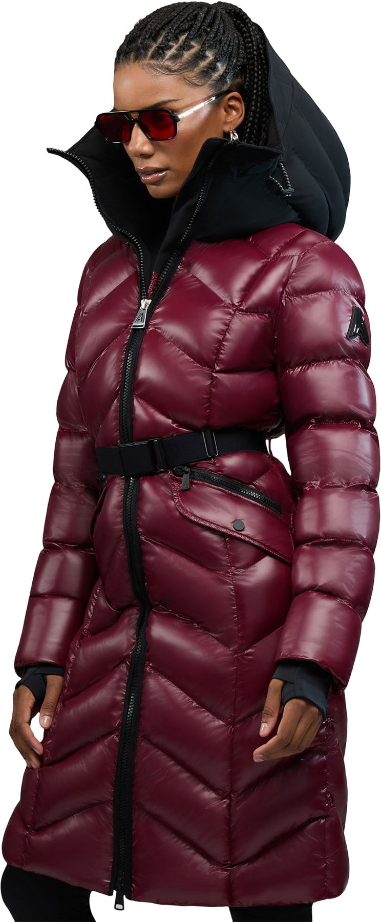 Bellevaux Puffer Coat with Adjustable Belt - Women's