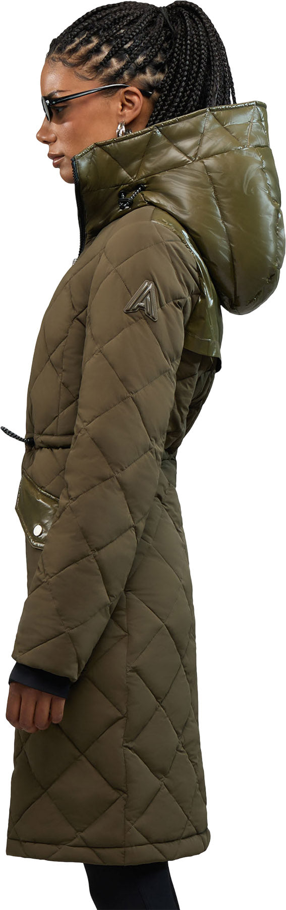 Arly Elongated Hybrid Lightweight Puffer Coat - Women's