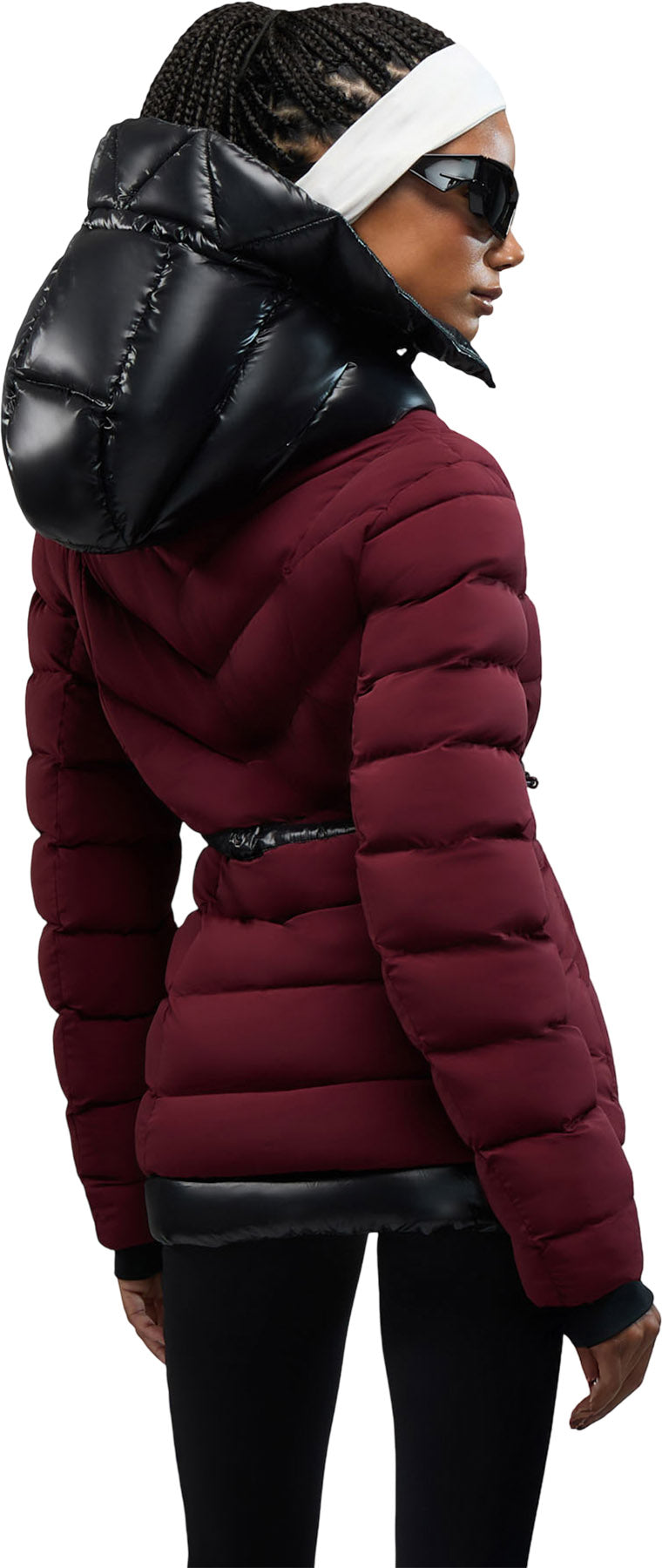 Everlong Lightweight Herringbone Quilted Puffer Jacket with Lustre Detailing - Women's
