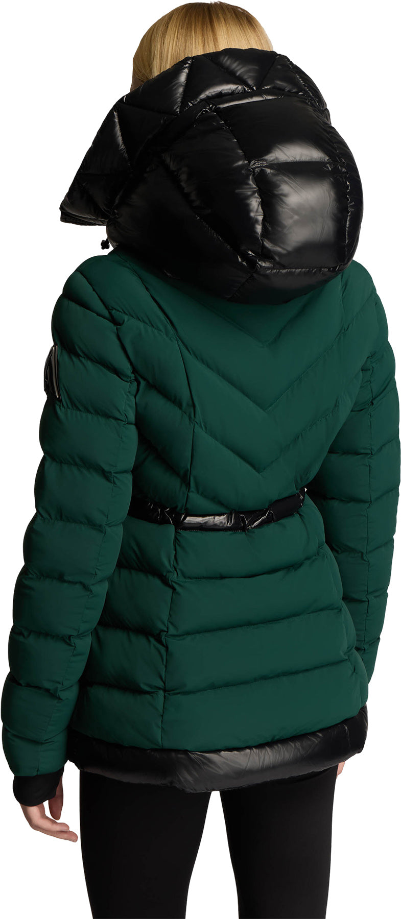 Everlong Lightweight Herringbone Quilted Puffer Jacket with Lustre Detailing - Women's