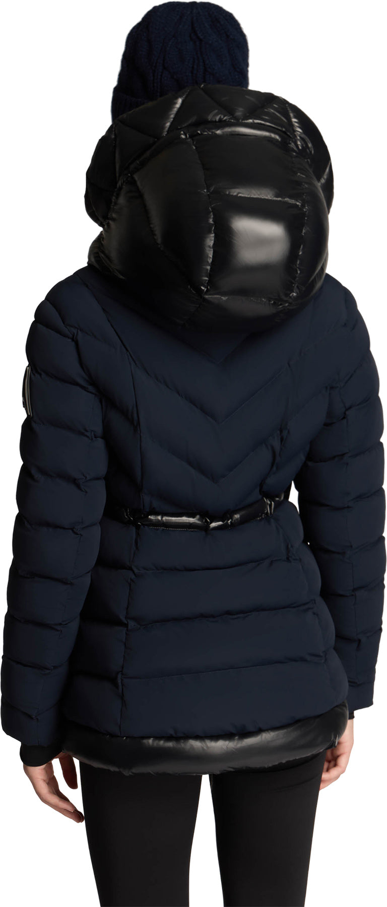 Everlong Lightweight Herringbone Quilted Puffer Jacket with Lustre Detailing - Women's