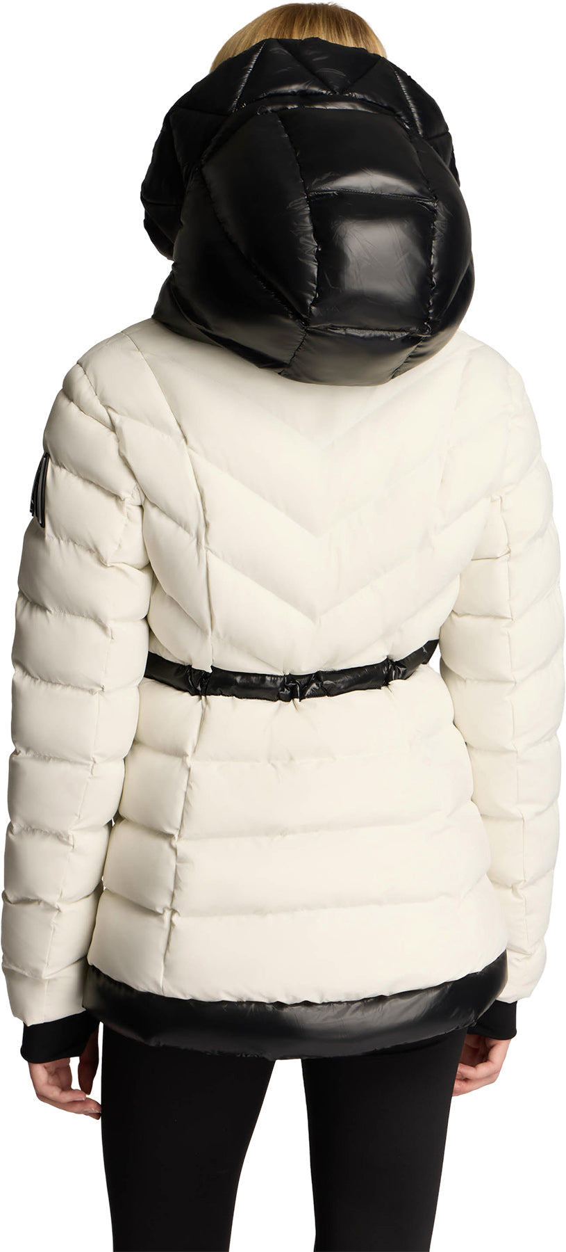 Everlong Lightweight Herringbone Quilted Puffer Jacket with Lustre Detailing - Women's