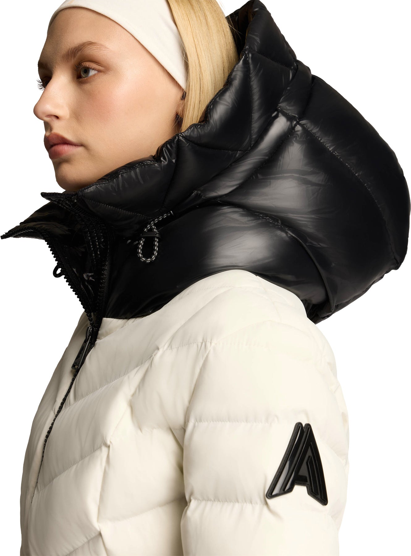 Everlong Lightweight Herringbone Quilted Puffer Jacket with Lustre Detailing - Women's
