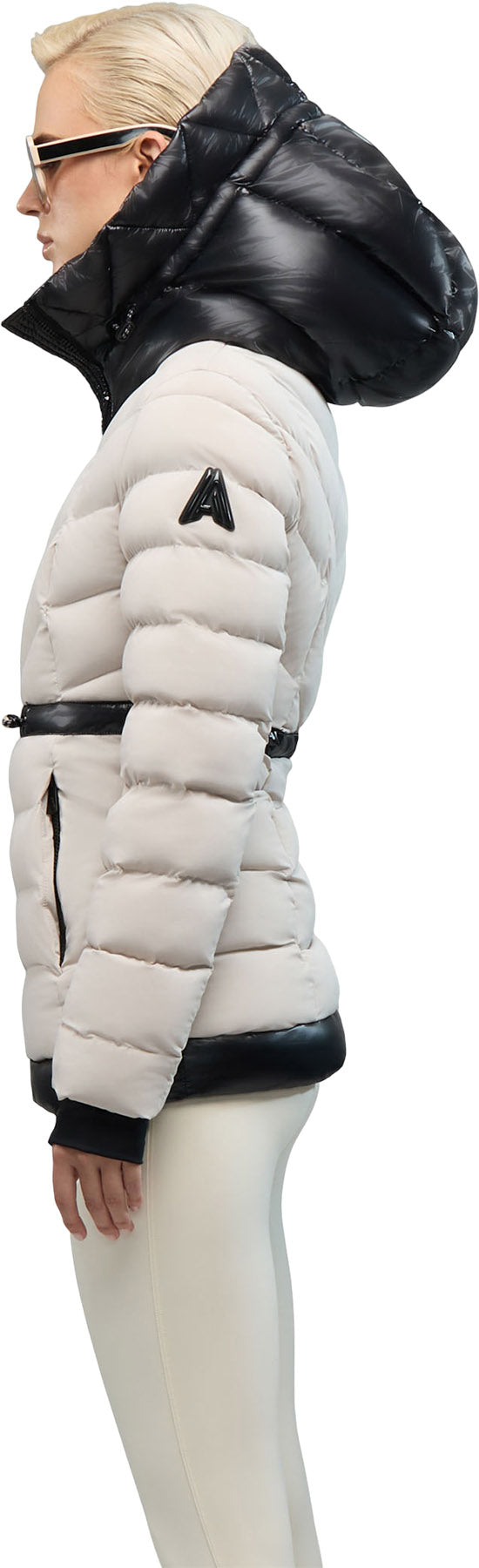 Everlong Lightweight Herringbone Quilted Puffer Jacket with Lustre Detailing - Women's