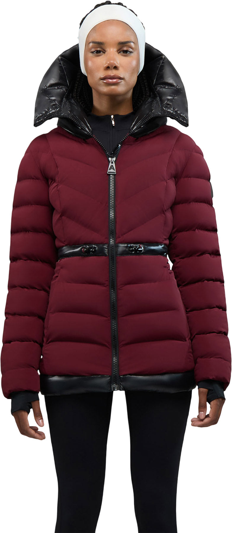 Everlong Lightweight Herringbone Quilted Puffer Jacket with Lustre Detailing - Women's