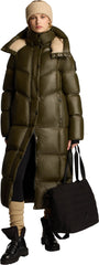 Meribel Quilted Maxi Puffer Jacket with Removable Hood - Women's
