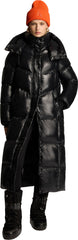 Meribel Quilted Maxi Puffer Jacket with Removable Hood - Women's