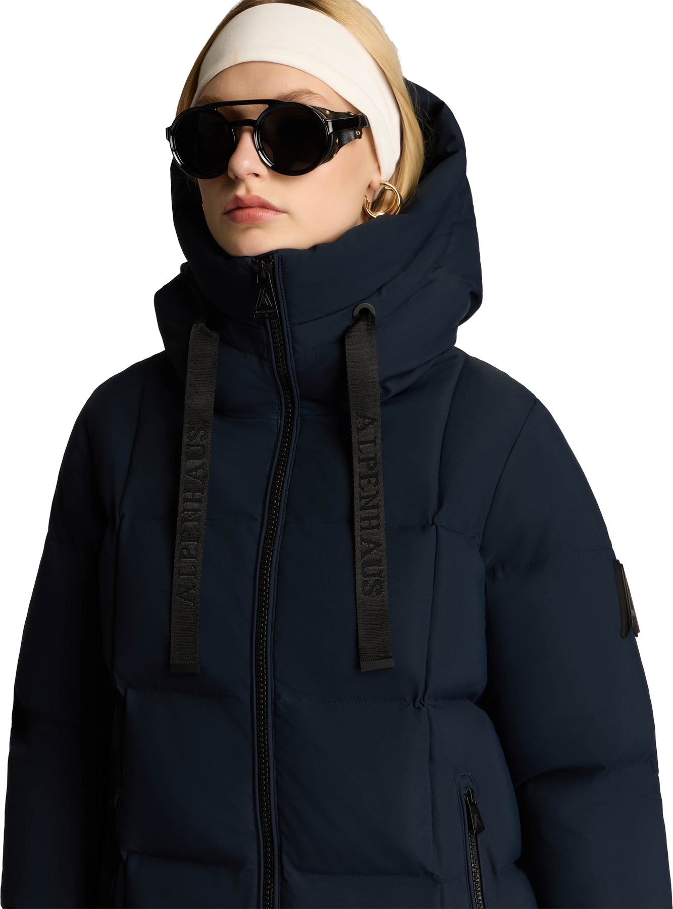 Cluze Mid-Length Puffer Jacket with Square Quilting - Women's