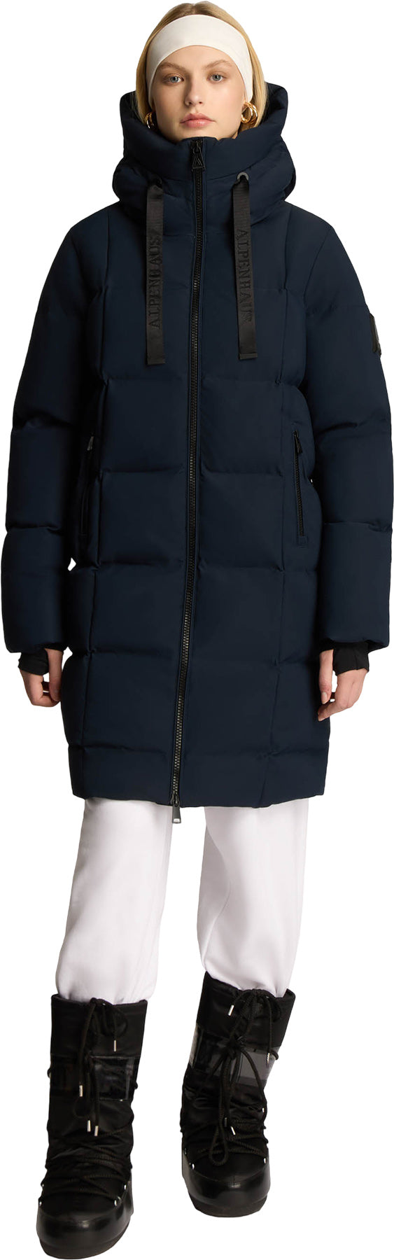 Cluze Mid-Length Puffer Jacket with Square Quilting - Women's