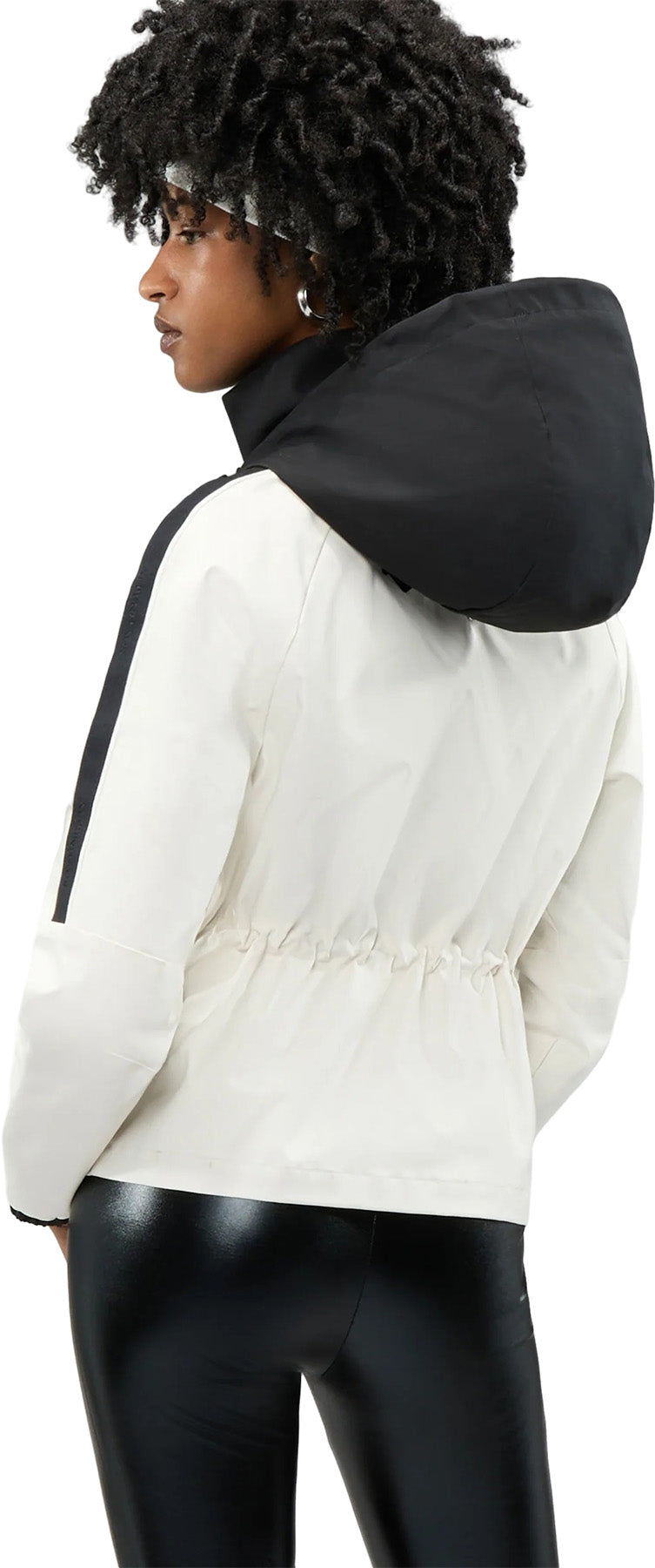 Enneth Hooded Windbreaker Jacket with Adjustable Waist - Women's