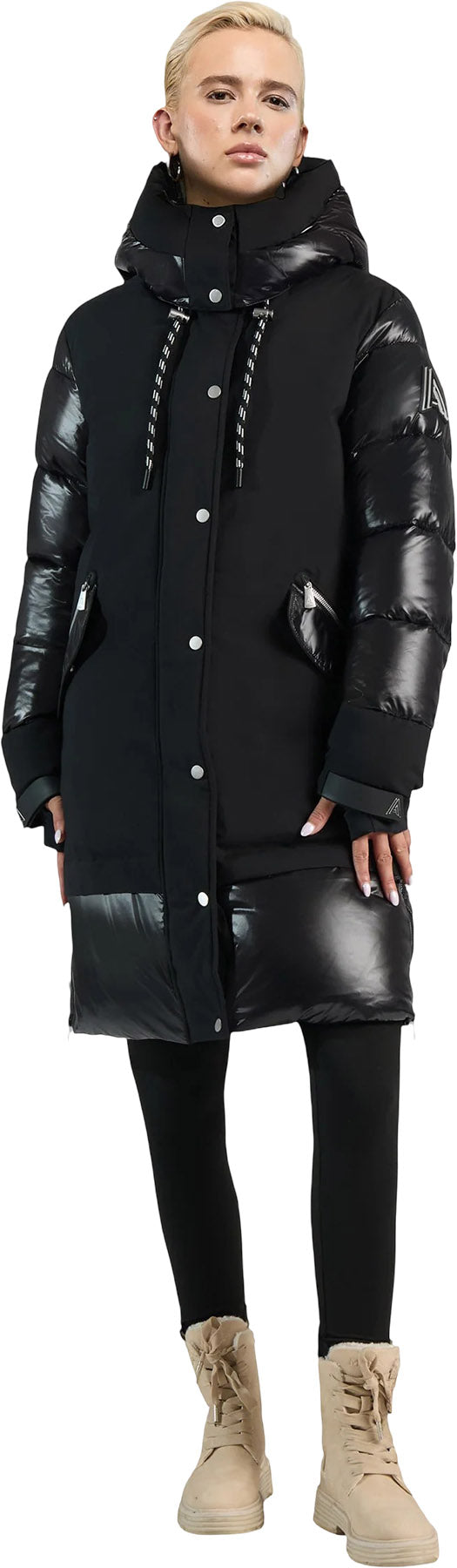  Brière Mixed media Puffer Parka - Unisex