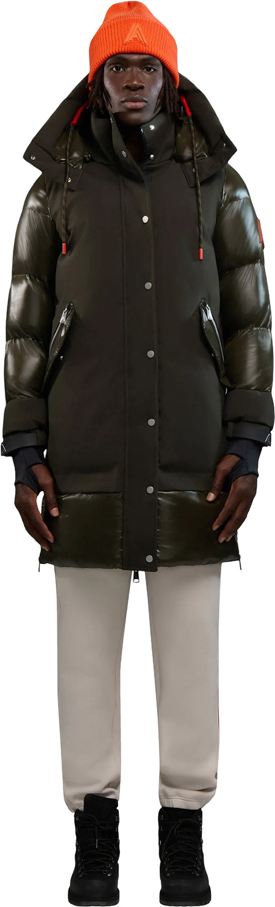  Brière Mixed media Puffer Parka - Unisex