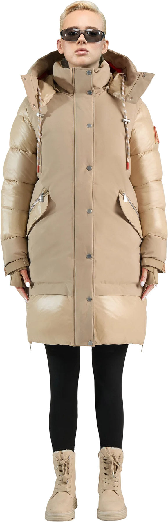  Brière Mixed media Puffer Parka - Unisex