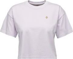 Diamond Short Sleeve Crop T-Shirt - Women's