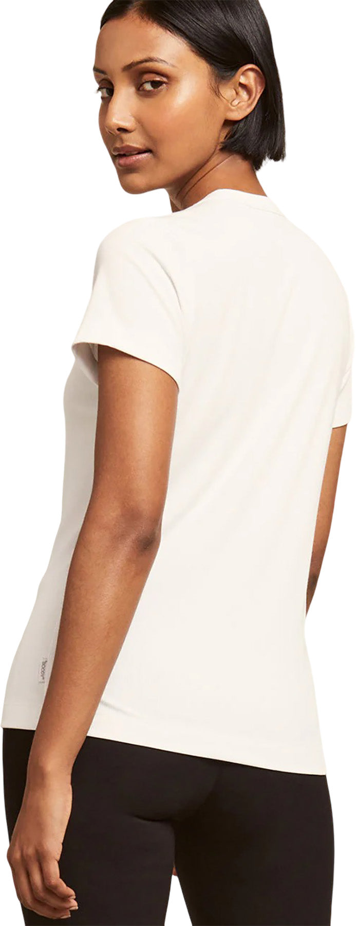 Ribbed Crew Neck T-Shirt - Women's