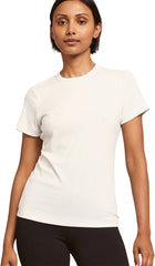 Ribbed Crew Neck T-Shirt - Women's