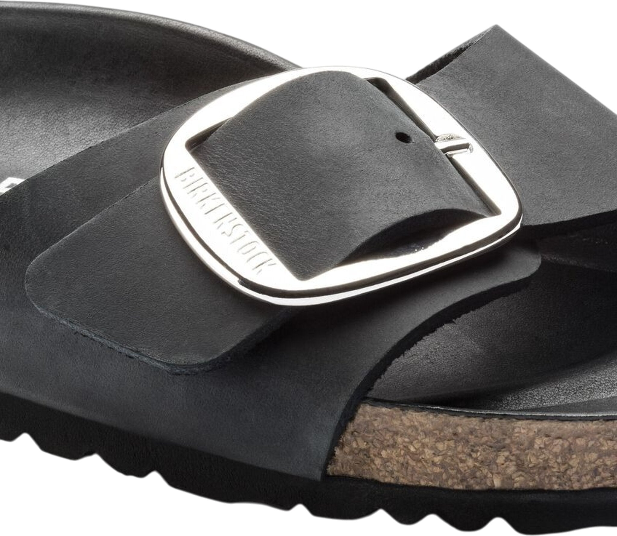 Madrid Big Buckle Oiled Leather Sandals [Narrow] - Women's
