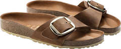 Madrid Big Buckle Oiled Leather Sandals [Narrow] - Women's