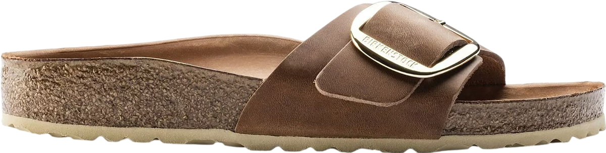 Madrid Big Buckle Oiled Leather Sandals [Narrow] - Women's