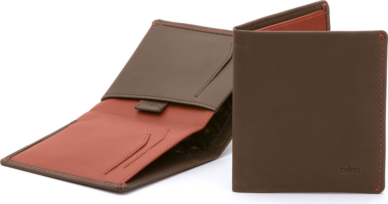 Note Sleeve Leather Wallet - Men's