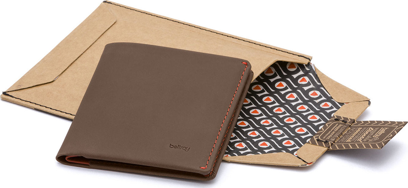 Note Sleeve Leather Wallet - Men's