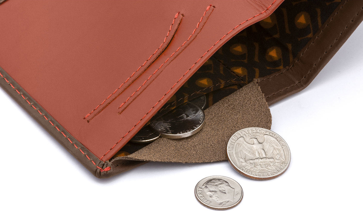 Note Sleeve Leather Wallet - Men's