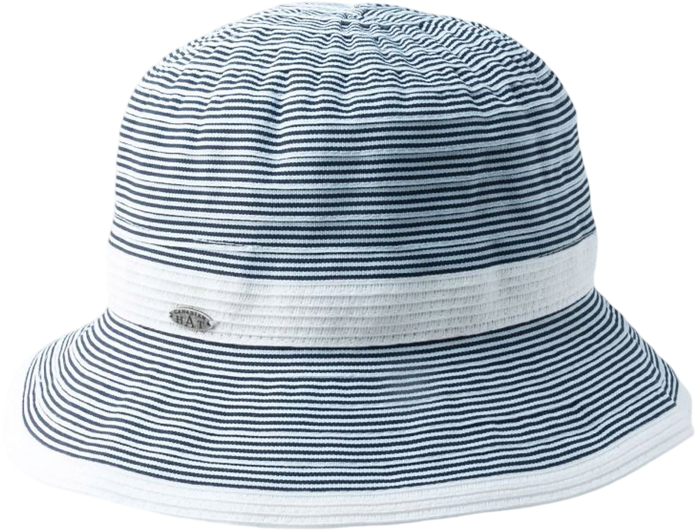 Clairine Ribbon Cloche Hat with Straw Band - Women's
