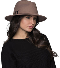 WILL T - PACKABLE  FELT FEDORA HAT - Unisex