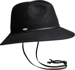 FLORIA CS - FEDORA HAT W THIN LEATHER CHIN STRAP - Women's