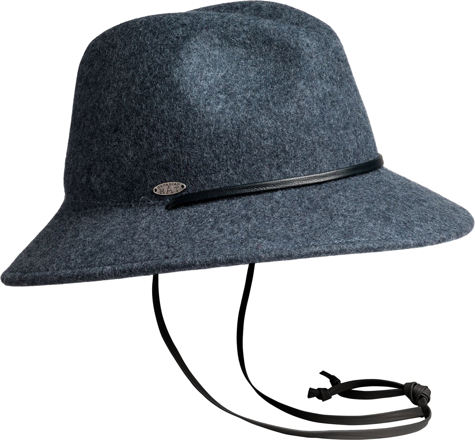 FLORIA CS - FEDORA HAT W THIN LEATHER CHIN STRAP - Women's
