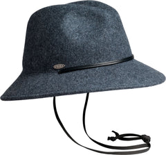 FLORIA CS - FEDORA HAT W THIN LEATHER CHIN STRAP - Women's