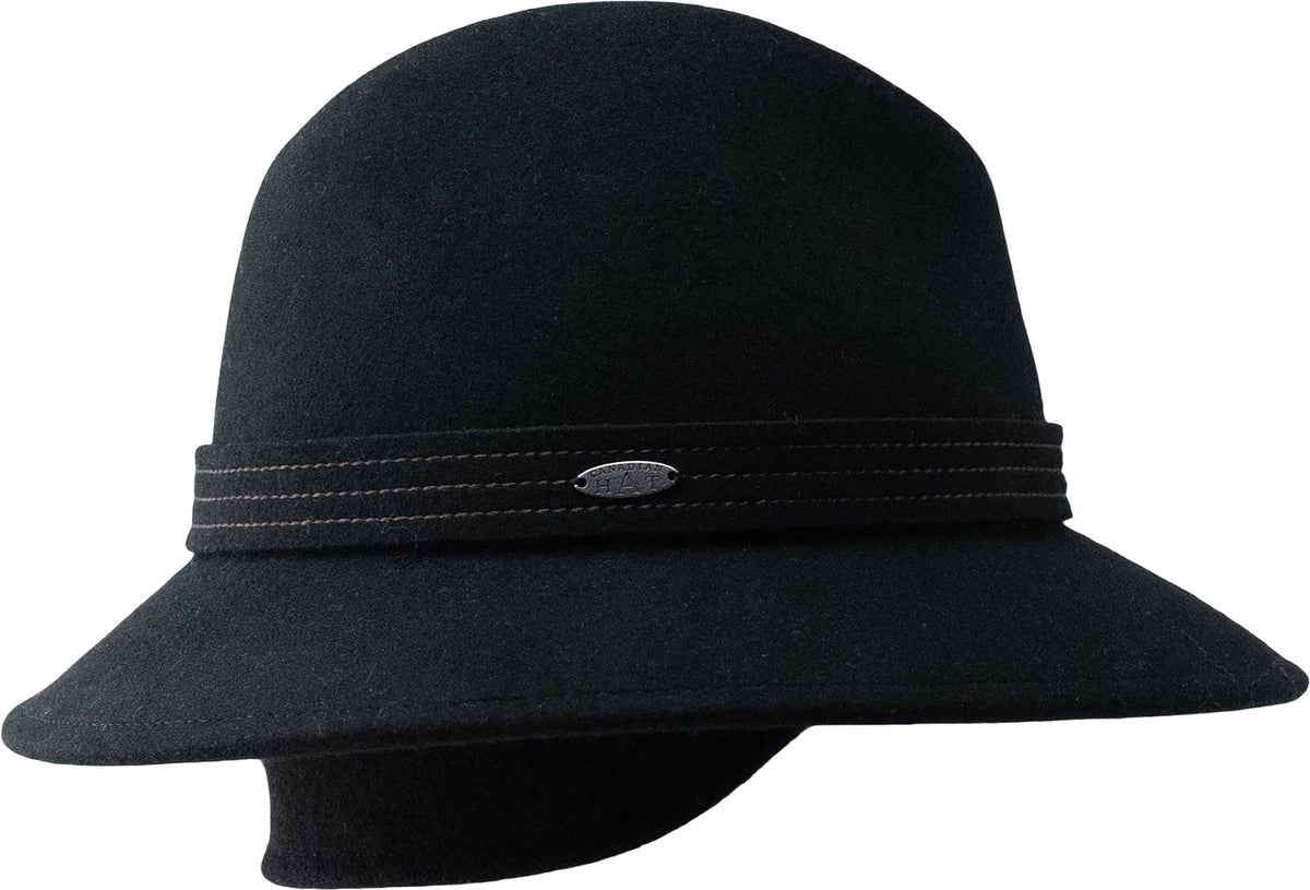 Floria E - Fedora Hat with Earflap - Women's