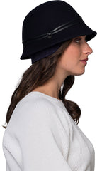 CARLA E - SMALL CLOCHE HAT WITH EARFLAP - Women's