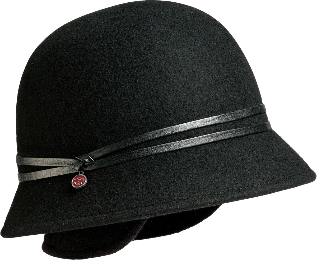 CARLA E - SMALL CLOCHE HAT WITH EARFLAP - Women's