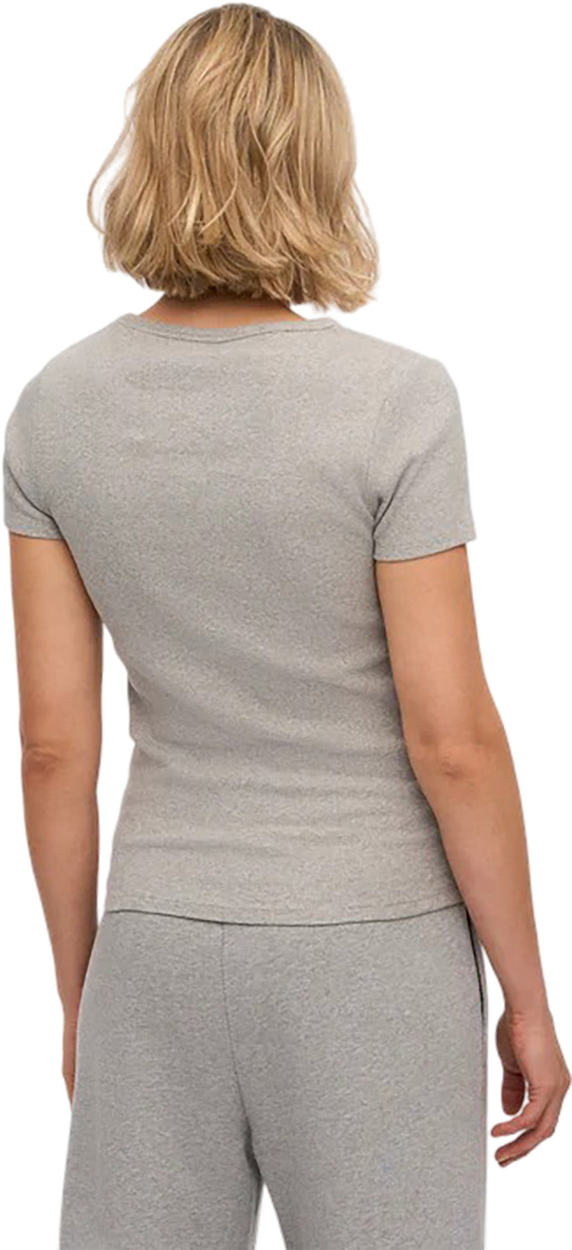 Rib Short Sleeve T-Shirt - Women's