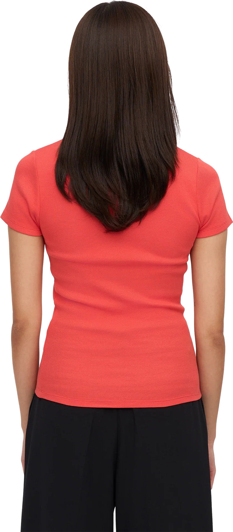 Rib Short Sleeve T-Shirt - Women's