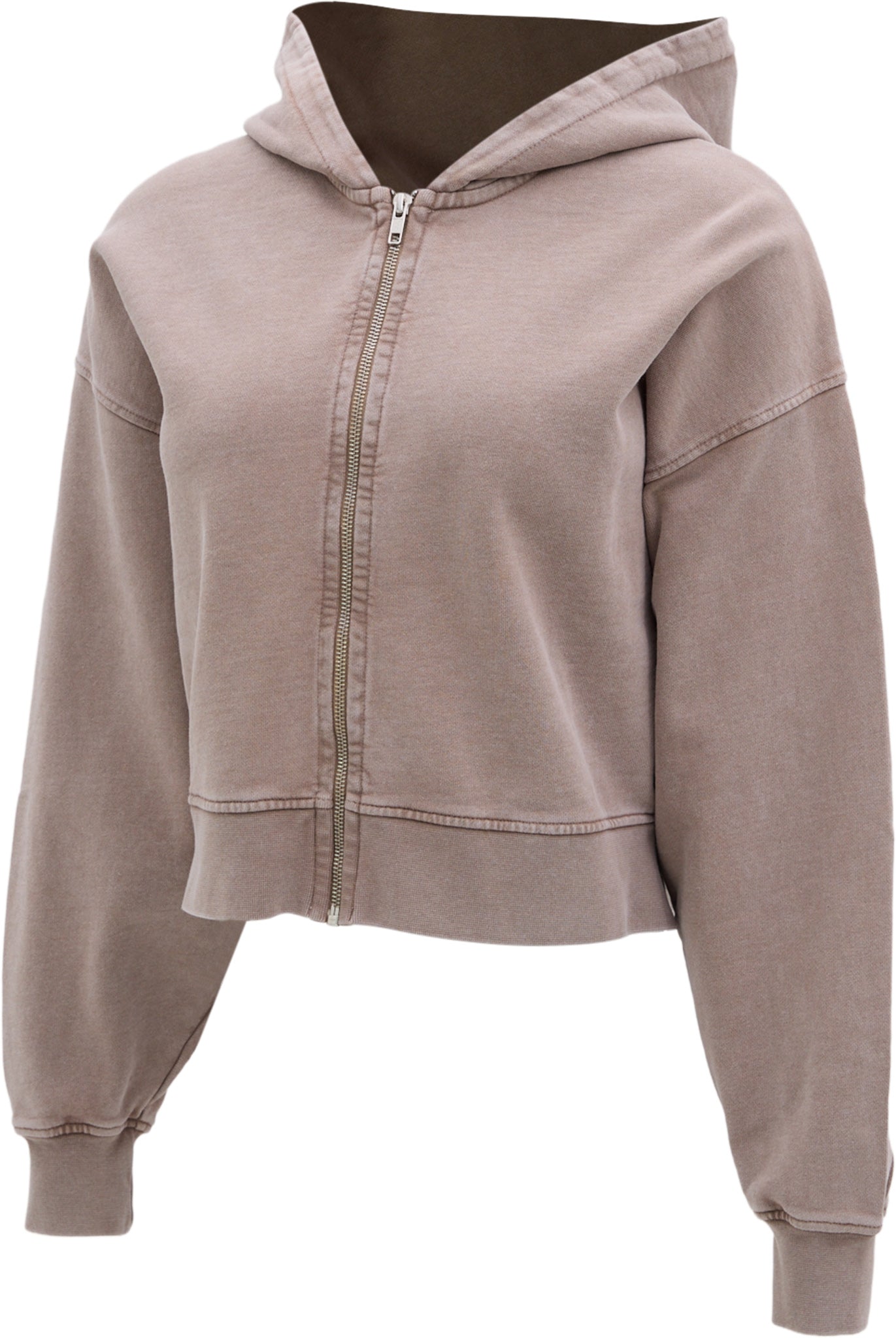 Organic Crop Zip Hood - Women's