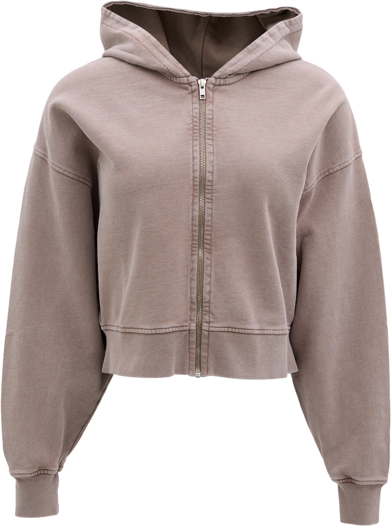 Organic Crop Zip Hood - Women's