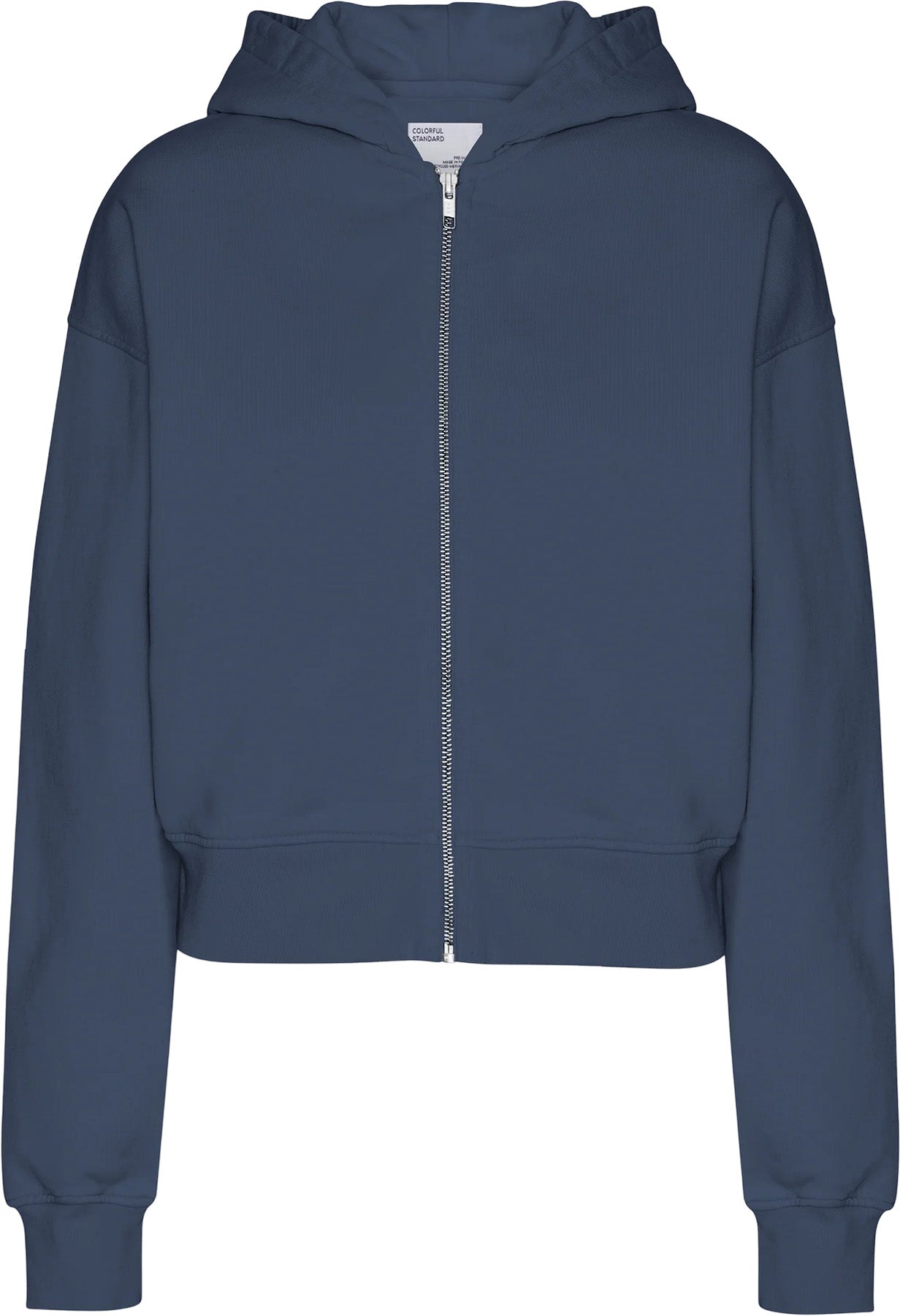 Organic Crop Zip Hood - Women's