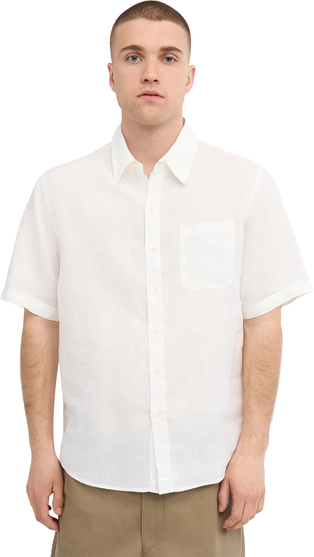 Linen Short Sleeve Shirt - Men's