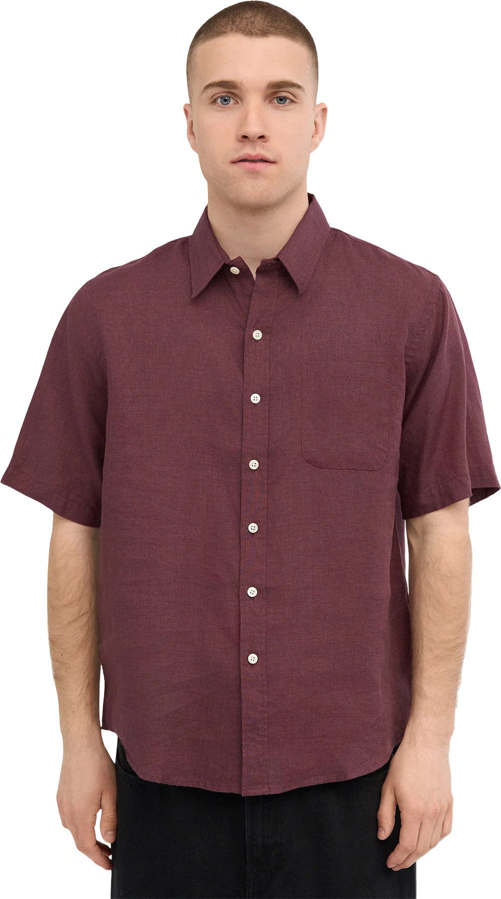 Linen Short Sleeve Shirt - Men's