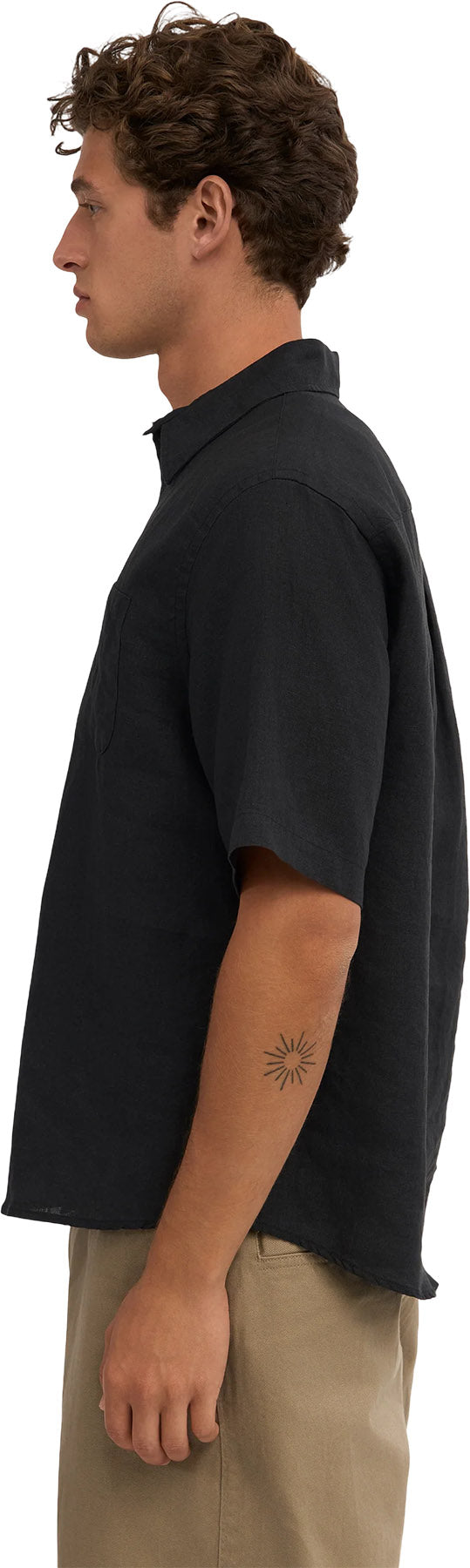 Linen Short Sleeve Shirt - Men's