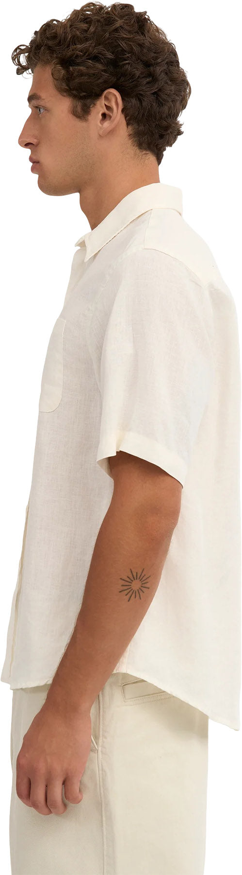 Linen Short Sleeve Shirt - Men's