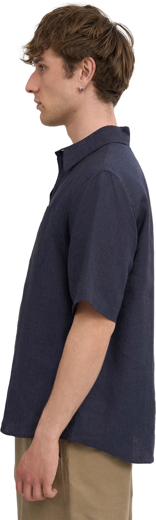Linen Short Sleeve Shirt - Men's